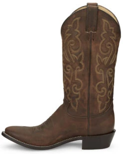 Justin Men's Leather Western Boots - Medium Toe -Bootmith and Co. Store 036524 41 P3