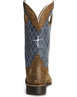 Twisted X Men's Distressed Ruff Stock Western Boots - Broad Square Toe 15 Twisted X Men's Distressed Ruff Stock Western Boots - Broad Square Toe -Bootmith and Co. Store 036B30 B1 BK