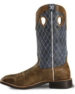 Twisted X Men's Distressed Ruff Stock Western Boots - Broad Square Toe 11 Twisted X Men's Distressed Ruff Stock Western Boots - Broad Square Toe -Bootmith and Co. Store 036B30 B1 LT