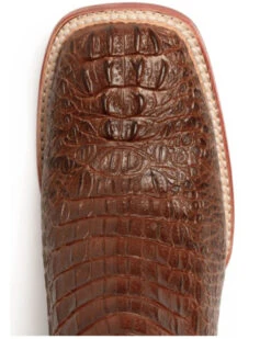 Ferrini Men's Caiman Croc Print Western Boots - Broad Square Toe -Bootmith and Co. Store 036G45 7059 P6