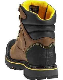 Keen Men's Milwaukee Mid Waterproof Boots - Steel Toe -Bootmith and Co. Store 050P88 B8 BK