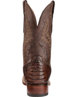 El Dorado Men's Handmade Caiman Belly Stockman Boots - Broad Square Toe -Bootmith and Co. Store 2000221946 221 BK