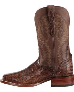 El Dorado Men's Handmade Caiman Belly Stockman Boots - Broad Square Toe -Bootmith and Co. Store 2000221946 221 LT