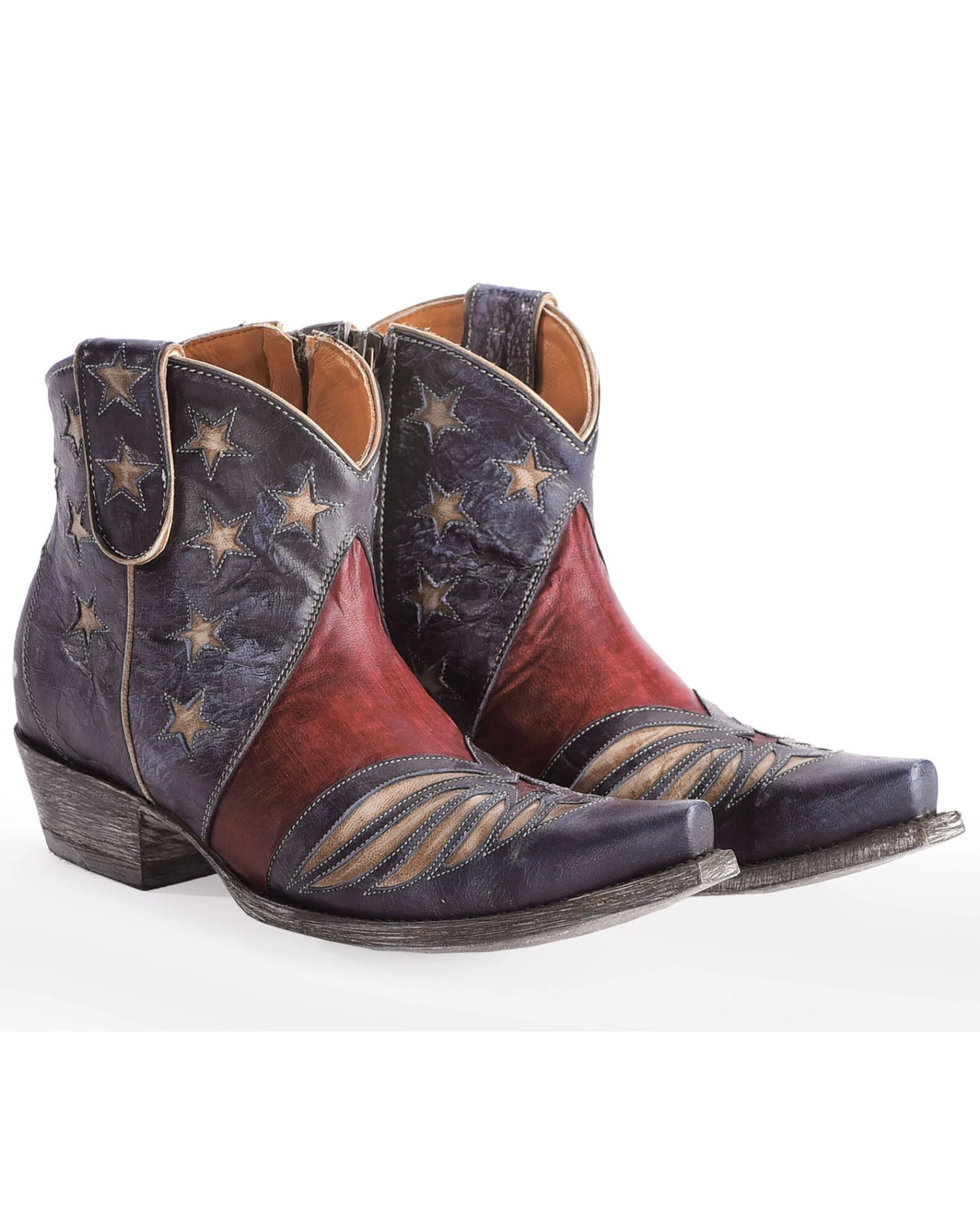 Old Gringo Women's United Patriotic Booties - Snip Toe 3 Old Gringo Women's United Patriotic Booties - Snip Toe