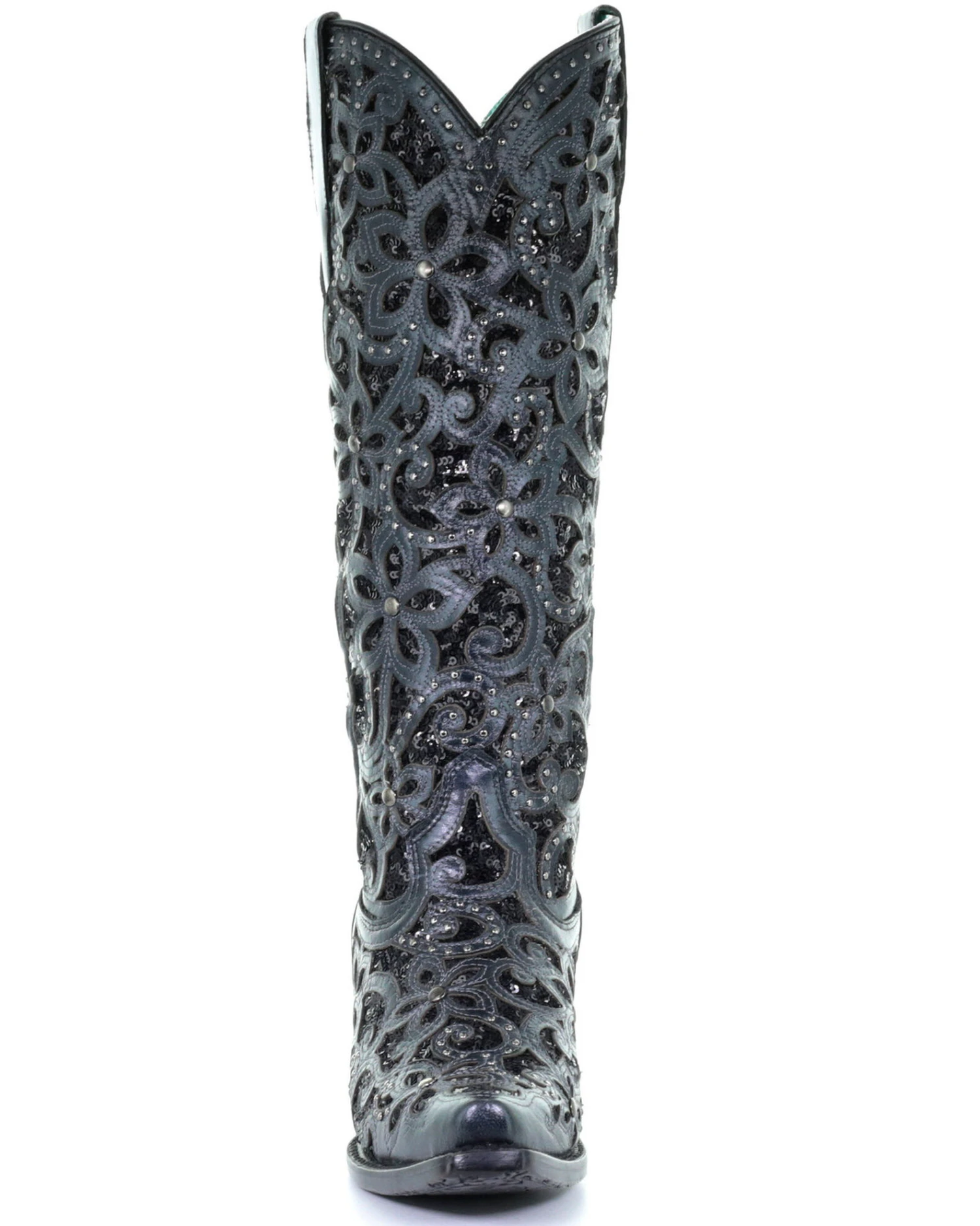 Corral Women's Floral Inlay Western Boots - Snip Toe 7 Corral Women's Floral Inlay Western Boots - Snip Toe - Image 5