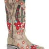 Corral Women's Cactus Floral Embroidery Overlay Western Boots - Square Toe 2 Corral Women's Cactus Floral Embroidery Overlay Western Boots - Square Toe -Bootmith and Co. Store 2000282865 251 P1