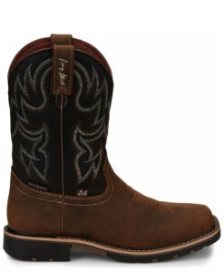 Justin Men's Fireman Black Western Boots - Square Toe 10 Justin Men's Fireman Black Western Boots - Square Toe -Bootmith and Co. Store 2000334478 280 P2