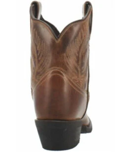 Laredo Women's Brown Shortie Western Booties - Round Toe -Bootmith and Co. Store 2000337536 200 P5