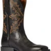 Ariat Men's Qualifier Night Sky Western Performance Boots - Broad Square Toe -Bootmith and Co. Store 2000340988 001 P1