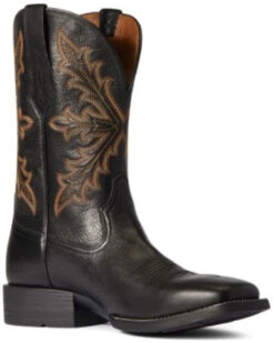 Ariat Men's Qualifier Night Sky Western Performance Boots - Broad Square Toe