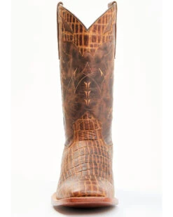 Moonshine Spirit Men's Tully Croc Print Western Boots - Broad Square Toe -Bootmith and Co. Store 2000343042 235 P4