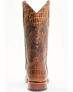 Moonshine Spirit Men's Tully Croc Print Western Boots - Broad Square Toe -Bootmith and Co. Store 2000343042 235 P5