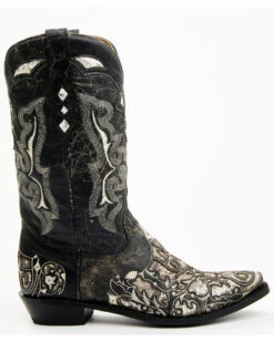 Corral Men's Exotic Python Skin Inlay Western Boots - Snip Toe 10 Corral Men's Exotic Python Skin Inlay Western Boots - Snip Toe -Bootmith and Co. Store 2000345254 944 P2