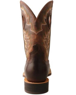 Twisted X Men's Brown Ruff Stock Western Boots - Square Toe -Bootmith and Co. Store 2000350217 201 P5