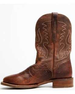 El Dorado Men's Rust Bison Western Boots - Broad Square Toe -Bootmith and Co. Store 2000350218 220 P3