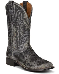 Corral Men's Exotic Alligator Inlay Western Boots - Broad Square Toe