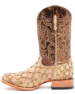 Cody James Men's Exotic Pirarucu Western Boots - Broad Square Toe 11 Cody James Men's Exotic Pirarucu Western Boots - Broad Square Toe -Bootmith and Co. Store 2000351584 280 P3