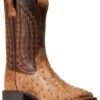 Ariat Men's Ostrich Quill Quantum Primo Exotic Western Boot - Broad Square Toe  -Bootmith and Co. Store 2000356428 200 P1