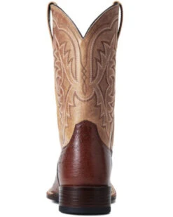 Ariat Men's Smooth Quill Ostrich Night Life Ultra Exotic Western Boot - Broad Square Toe  -Bootmith and Co. Store 2000356436 200 P3
