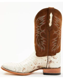 Cody James Men's Bone Python Exotic Western Boot - Broad Square Toe -Bootmith and Co. Store 2000356761 200 P3