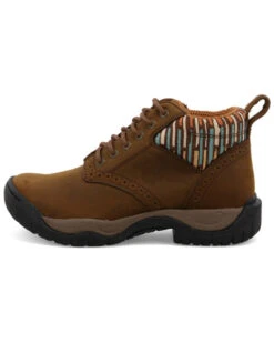 Twisted X Women's 4" All Around Lace-Up Hiking Multi Brown Work Boot - Round Toe  -Bootmith and Co. Store 2000356831 200 P3