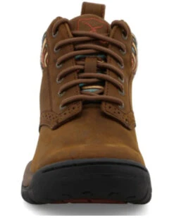 Twisted X Women's 4" All Around Lace-Up Hiking Multi Brown Work Boot - Round Toe  -Bootmith and Co. Store 2000356831 200 P4