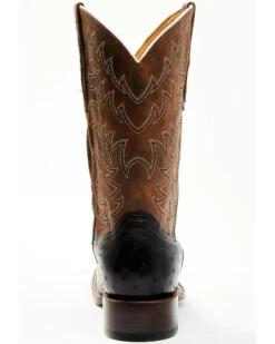 Cody James Men's Saddle Black Full-Quill Ostrich Exotic Western Boots - Broad Square Toe 13 Cody James Men's Saddle Black Full-Quill Ostrich Exotic Western Boots - Broad Square Toe -Bootmith and Co. Store 2000359778 001 P5