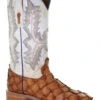 Corral Men's Exotic Pirarucu Skin Western Boots - Broad Square Toe -Bootmith and Co. Store 2000360920 235 P1