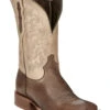 Tony Lama Men's Jinglebob Brown Leather Western Boots - Broad Square Toe  -Bootmith and Co. Store 2000363238 200 P1