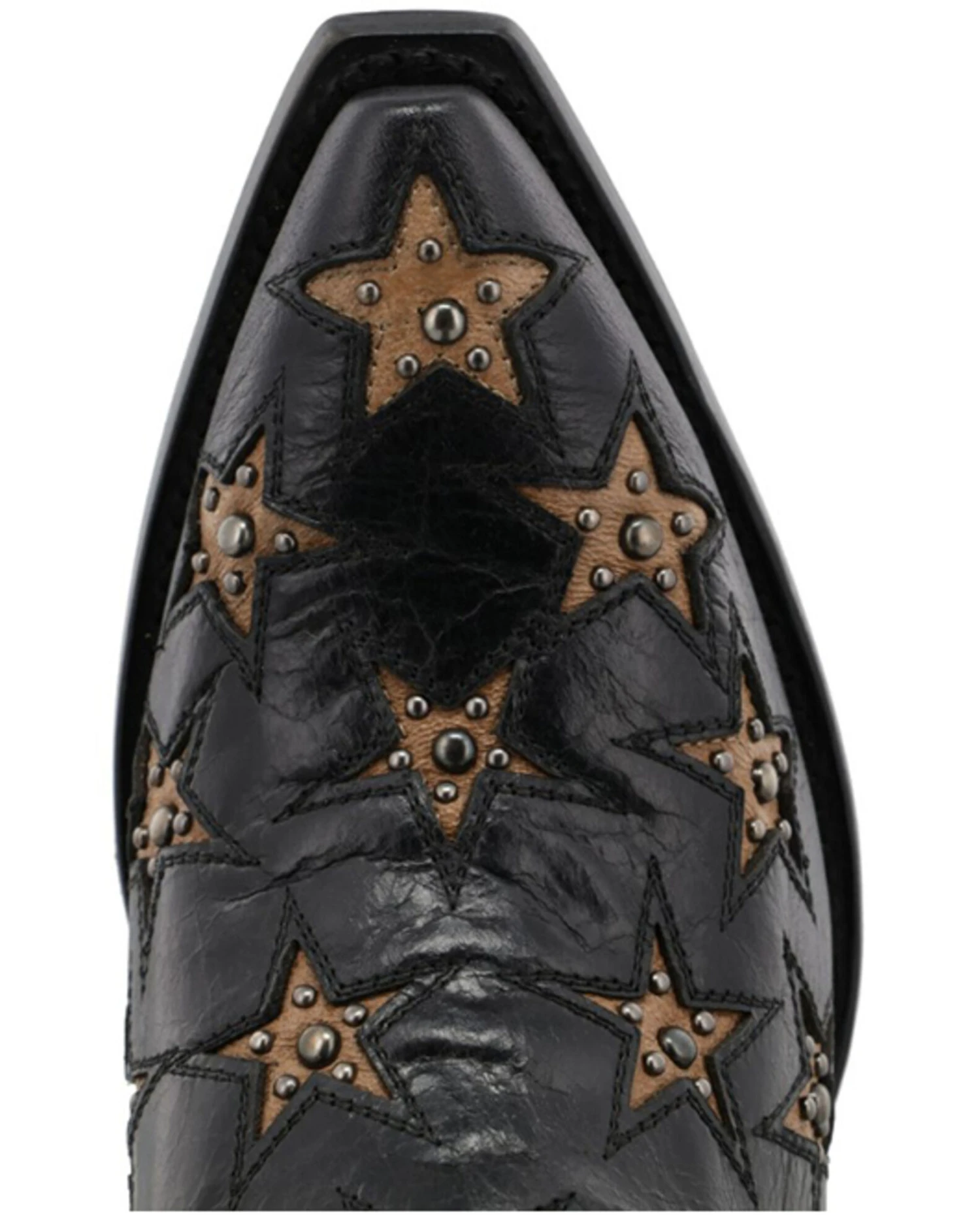 Black Star Women's Marfa Star Inlay Studded Leather Western Boot - Snip Toe 8 Black Star Women's Marfa Star Inlay Studded Leather Western Boot - Snip Toe - Image 6