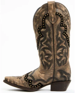 Laredo Women's Skyla Floral Studded Western Performance Boots - Snip Toe  -Bootmith and Co. Store 2000371067 201 P3