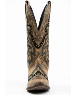 Laredo Women's Skyla Floral Studded Western Performance Boots - Snip Toe  -Bootmith and Co. Store 2000371067 201 P4