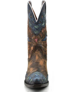 Dan Post Women's Humming Bird Heart And Floral Inlay Western Boots - Snip Toe 12 Dan Post Women's Humming Bird Heart And Floral Inlay Western Boots - Snip Toe -Bootmith and Co. Store 2000371091 800 P4