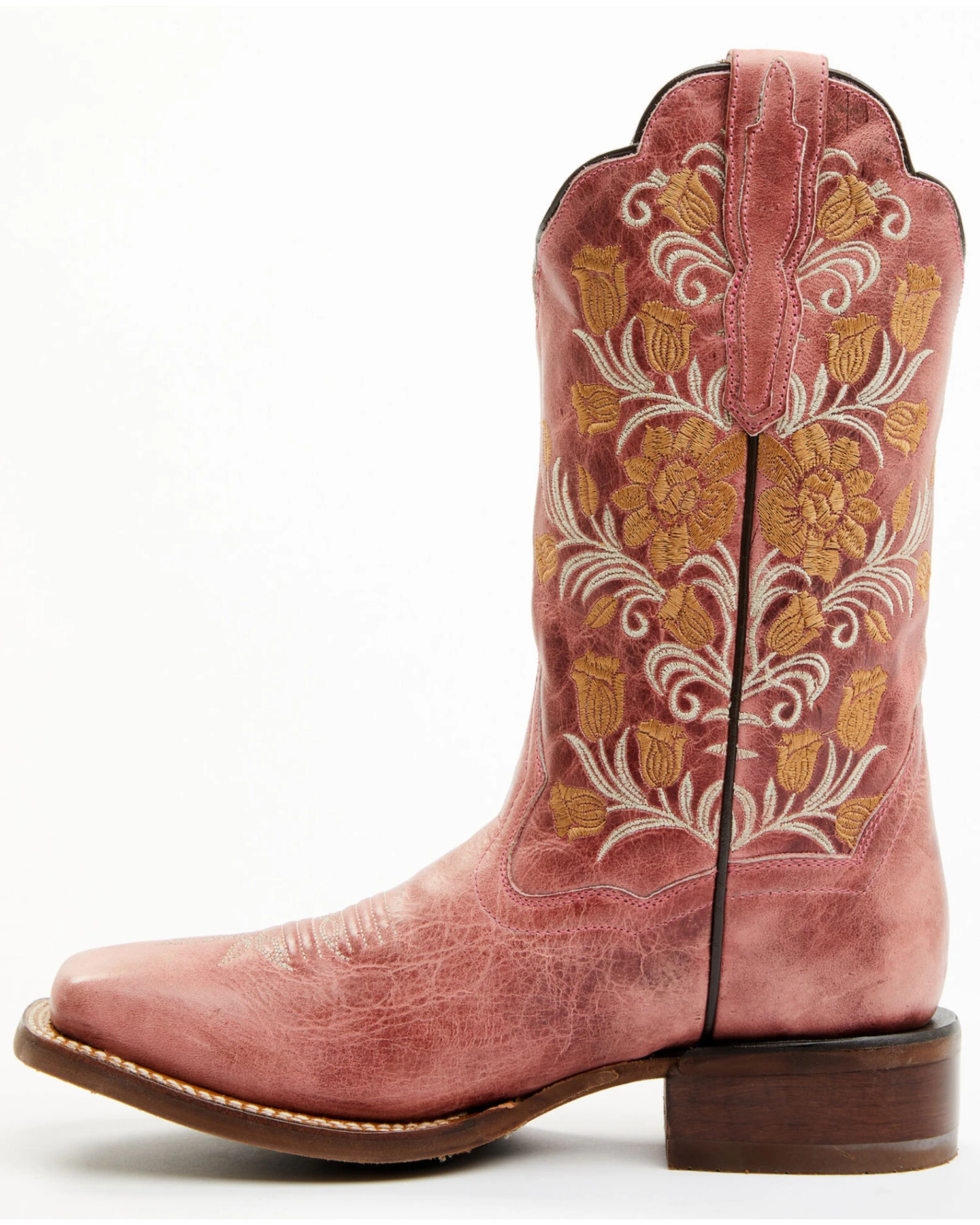 Dan Post Women's Athena Floral Embroidered Western Performance Boots - Broad Square Toe 5 Dan Post Women's Athena Floral Embroidered Western Performance Boots - Broad Square Toe - Image 3