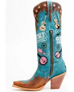 Dan Post Women's Nashville Music Festival Embroidered Western Tall Boots - Snip Toe  -Bootmith and Co. Store 2000371103 400 P3