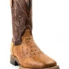 Dan Post Men's Saddle Hand Quill Ostrich Western Boots - Broad Square Toe -Bootmith and Co. Store 2000375985 280 P1