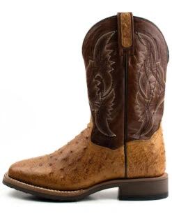 Dan Post Men's Saddle Hand Quill Ostrich Western Boots - Broad Square Toe 11 Dan Post Men's Saddle Hand Quill Ostrich Western Boots - Broad Square Toe -Bootmith and Co. Store 2000375985 280 P3