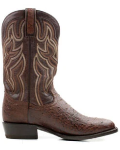 Dan Post Men's 12" Hand Quill French Exotic Western Boots - Medium Toe -Bootmith and Co. Store 2000381738 220 P2