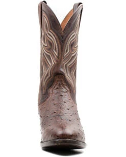 Dan Post Men's 12" Hand Quill French Exotic Western Boots - Medium Toe -Bootmith and Co. Store 2000381738 220 P4