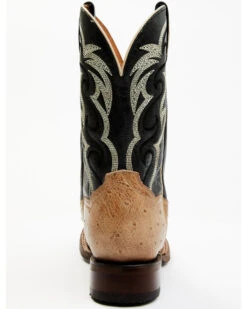 Dan Post Men's Hand Ostrich Quill Western Boots - Broad Square Toe -Bootmith and Co. Store 2000381788 100 P5