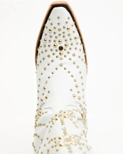 Boot Barn X Lane Women's Exclusive Sparks Fly Satin Pearl Western Bridal Boots - Snip Toe -Bootmith and Co. Store 2000385225 100 P6