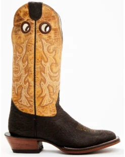 Hondo Boots Men's Bullhide Western Boots - Broad Square Toe -Bootmith and Co. Store 2000394558 200 P2