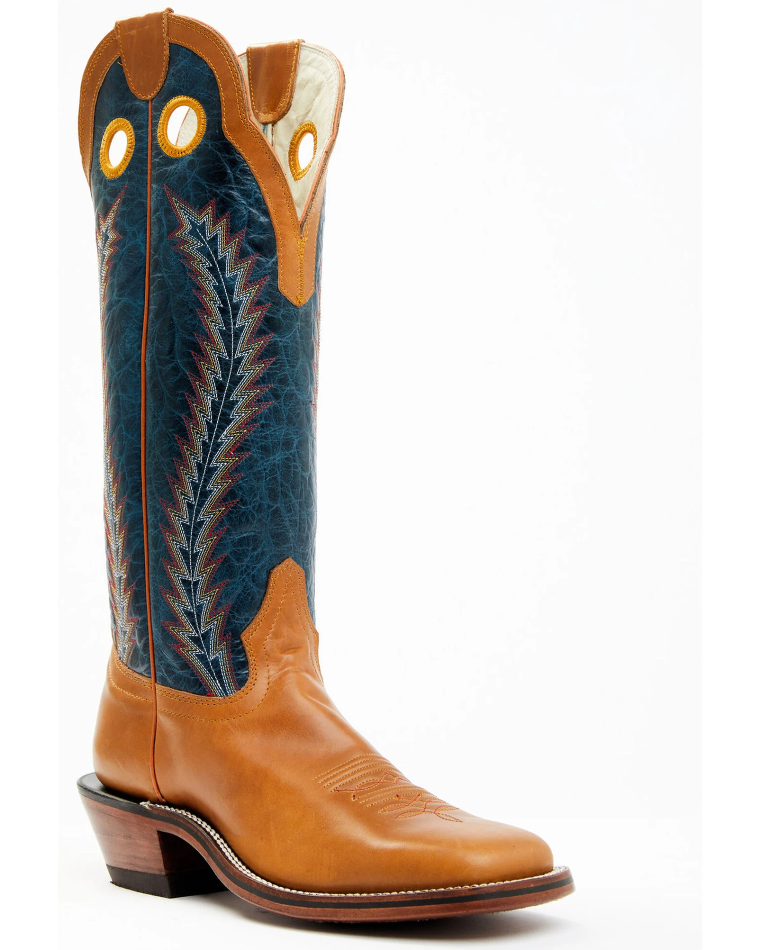 Hondo Boots Men's Crazy Horse Western Boots - Broad Square Toe 3 Hondo Boots Men's Crazy Horse Western Boots - Broad Square Toe
